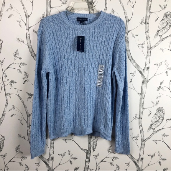 Y2K Vintage 100% cotton lightweight cable sweater - Picture 2 of 10